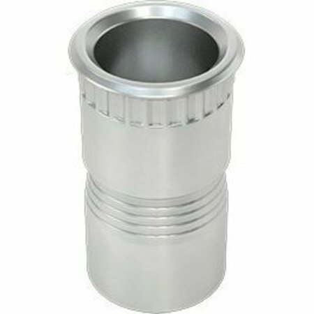 BSC PREFERRED Low-Profile Rivet Nut Tin-Zinc-Plated Steel 4-40 Internal Thread .355 Long, 25PK 98560A527